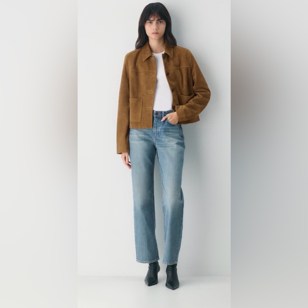 Aritzia Blue Straight Leg Jeans
